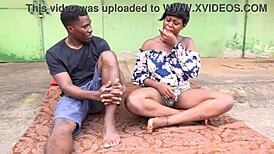 Big-dicked head boy fucks short classmate at principal's window