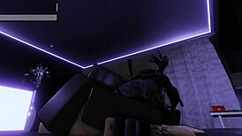 Roblox goth slut gets fucked by bbc bull and turned into a bbc whore