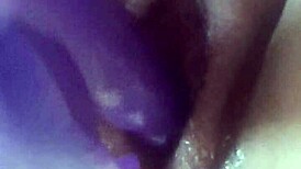 morning fuck after creampie with wet pussy and dildo