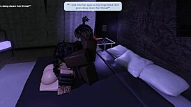 Roblox goth slut gets fucked by bbc bull and turned into a bbc whore