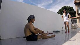 Interrupt The Boy's Work For Some Assfucking And Anal!