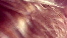 hot milf sucking her husband's hard cock in the bedroom