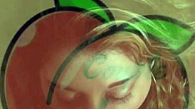 hot milf sucking her husband's hard cock in the bedroom