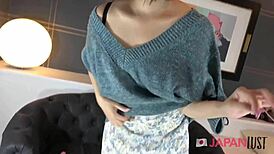 soft japanese milf grinds on cock in pov scene