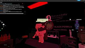 Blonde bitch endures rough deepthroat and monster cock fucking in roblox studio