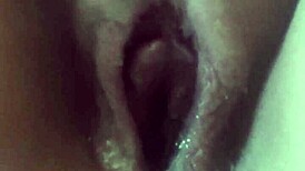 morning fuck after creampie with wet pussy and dildo