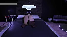 Roblox goth slut gets fucked by bbc bull and turned into a bbc whore