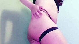 Trailer Tranny Maddy Diamond Masturbates with Cucumber Anal