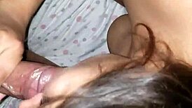 Prostitute sucks dick leading to intense squirting sex!