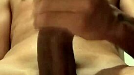 I'm jerking off close-up in front of the camera.