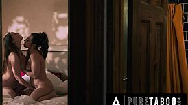 I saw laney grey seduce her roommate after catching her cheating with leana lovings