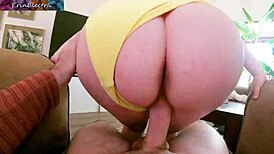 Driving her home at midnight for a missionary ride with big natural tits