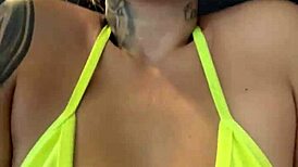 Wet Pussy At Gym Thong Workout!