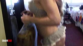 She asks, Want me to eat your big black dick and cum?