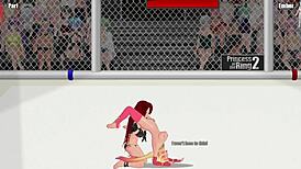 Princess Of The Ring 2 Paris Vs Ember In Intense Lesbian Wrestling Fight