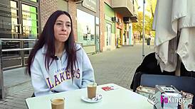 Petite woman squeezes 10-inch cock hard, sofia sweet secrett nymphomaniac in public bath. Natural tits flashing monster cock deepthroat.