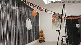 halloween roleplay with rebel rhyder and kaitlyn katsaros leads to squirting and creampie