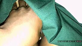 i feel the african ebony babe's wet pussy getting fucked hard.