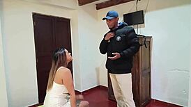 technician turns out to be stripper, gives me a wild latina sample