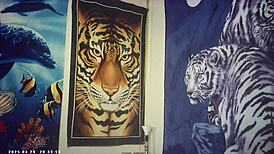 Behind scenes, slim brunette babe in glasses sucks dick and gets fucked doggystyle!