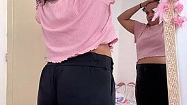 Chubby Girl Farting While Preparing For Date