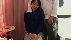 I'm obsessed with this Japanese girl riding my dick in sexy stockings