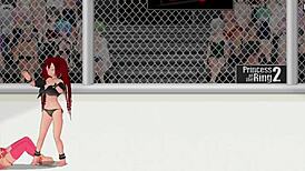 Princess Of The Ring 2 Paris Vs Ember In Intense Lesbian Wrestling Fight