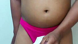Wearing Erotic Panty, She MASTURBATES Wildly for Camera