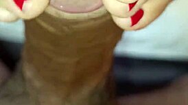 Foot Job Creampie With Sexy Girl