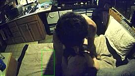 Husband And Wife Enjoy Intimate Moments In Various Positions.