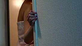 Beautiful Japanese Girl Enjoys Shower Bathing