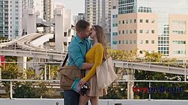 What he's been dreaming of: office sex with a teen 18+ bodybuilder babe! 😍