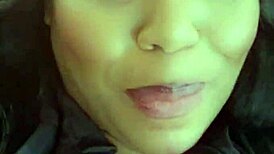 Blackvelvet gets caught playing with her kitty and tits