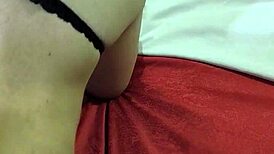 Cute violet shaking sucking in bent over doggystyle