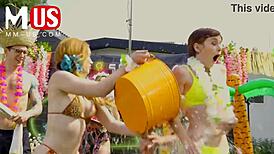 Jerkaoke Summertime Orgy with Madison Morgan and Rosalyn Sphinx in Hot Action