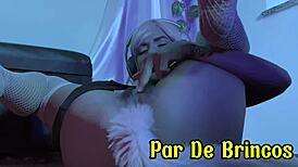 does she like playing with her pussy using an anal plug?