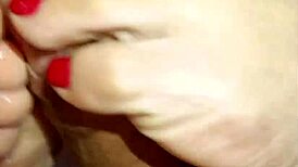 Foot Job Creampie With Sexy Girl