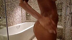 Monika Fox Strips Naked in Bathroom Shower