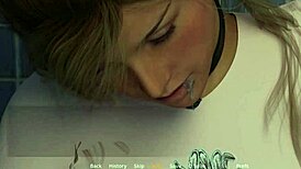 Bound family play in bondage game