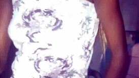 Full video of intense session with African teen submissive in amateur setting