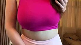 Imagine A Stepmother Who Surprisingly Sucks On Her Own Big Milky Tits In This Webcam Teen Amateur Scene