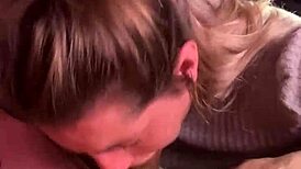 Blonde Amateur Slut Gives Deepthroat Blowjob To Black Lover With Natural Tits And Cum Finish