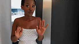 I spy my roommate getting face fucked in the shower.