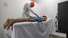 Doctor's Massage Turns to Blowjob