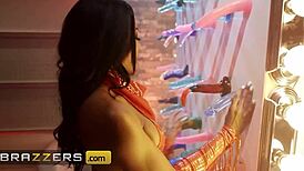 brazzers - nadia jay fucks some dildos at a secret party until a masked man arrives & gives her the real thing 😏