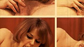 vintage girls having fun with antique 3 some lesbian group pussy hairy retro beaver bisexual