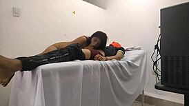 Doctor's Massage Turns to Blowjob
