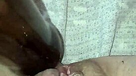 Gretala Pregnant And Excited Rubbing Bottle On Juicy Pussy Lips