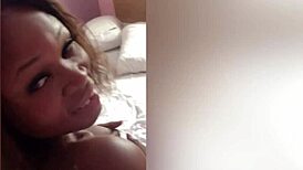 Amateur Ebony Babes Engage in Rough Lesbian Pussy Licking