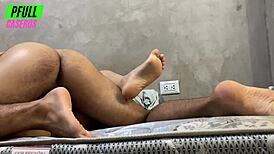 passionate wild sex with peruvian in bath